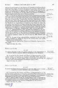 84 STAT. ]  PUBLIC LAW[removed]JULY 17, 1970 against the government of the District of Columbia, including refunds authorized by section 10 of the Act approved April 23, [removed]Stat.