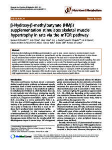 Pimentel et al. Nutrition & Metabolism 2011, 8:11 http://www.nutritionandmetabolism.com/contentRESEARCH  Open Access
