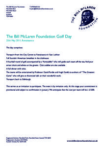 The Bill McLaren Foundation Mansfield Park Mansfield Road Hawick Scotland TD9 8AW