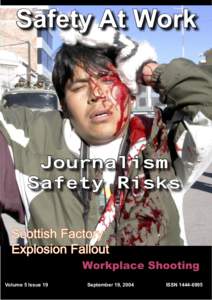 Embedded journalism / Occupational safety and health / International Federation of Journalists / Safety culture / Safety / Risk / Security