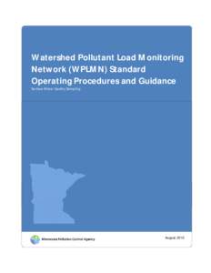 Watershed Pollutant Load Monitoring Network (WPLMN) Standard Operating Procedures and Guidance