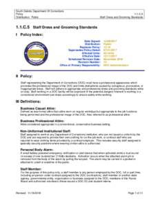 Microsoft Word - Staff Dress and Grooming Standards.doc