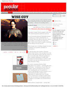 Popular Science | Wise Guy