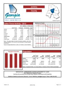 Jenkins County Updated: AugEmployment Trends