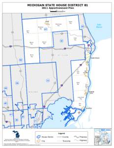 MICHIGAN STATE HOUSE DISTRICTApportionment Plan 0 2.5