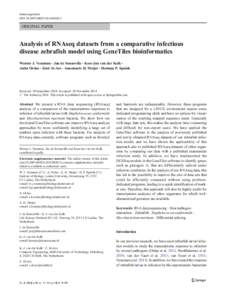 Immunogenetics DOIs00251ORIGINAL PAPER  Analysis of RNAseq datasets from a comparative infectious