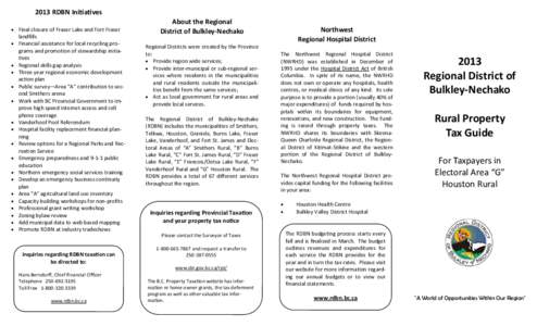 2013 Tax Brochure - Electoral Area G 4 fold.pub