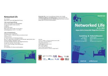 Networked Life  Networked LifeAlpen-Adria-Universität Klagenfurt/Celovec.