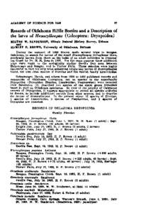 Records of Riffle Beetles and a Description of the Larva of Hexacylloepus (Coleoptera: Dryopoidea)