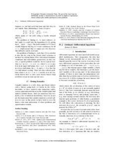 The Princeton Companion to Applied Mathematics - Sample Entry