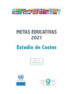 M  etas Educativas 2021: Estudio de costos  Comisión Económica para América Latina