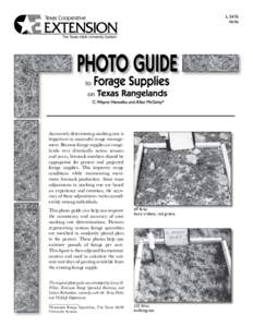 L[removed]Accurately determining stocking rate is important to successful range management. Because forage supplies on rangelands vary drastically across seasons and years, livestock numbers should be