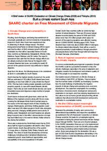 RbM‡Yi Rb¨ mvK© turk ds fy, lkdZ SAARC for People A Brief review of SAARC Declaration on Climate Change, Dhaka[removed]and Thimphu (2010)