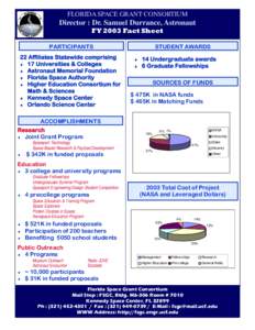 flyer-senators 2003 fact sheet