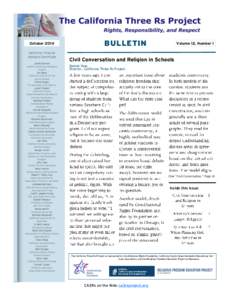 CA 3Rs Bulletin October 2014