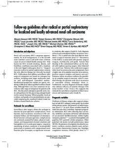 Nephrectomy / Kidney / Carcinoma / Treatment and prognosis of renal cell carcinoma / Mohamed Ghonim / Medicine / Kidney cancer / Renal cell carcinoma