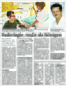 Mehr alsPatientinnen und Patienten werden jedes Jahr vom Team der Radiologie am Landes-Krankenhaus Kirchdorf an der Krems begutachtet. Primar Helmut Spalt, Leiter der Radiologie. Fotos: gespag  Radiologie: mehr a