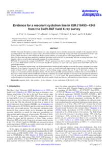 Astronomy & Astrophysics A&A 532, A73[removed]DOI: [removed][removed]
