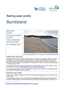 Burntisland bathing water profile