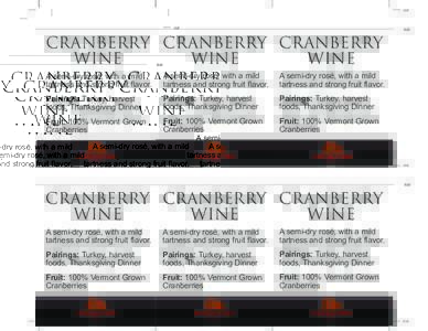 cut  fold Cranberry Cranberry Cranberry Wine