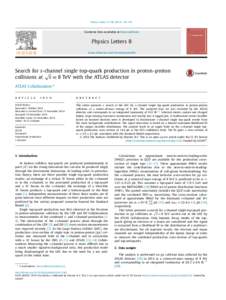 Search for s-channel single top-quark production in proton–proton collisions at √s=8 TeV with the ATLAS detector