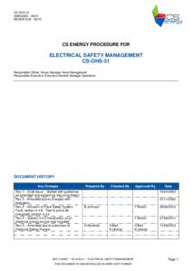 CS-OHS-31 AMENDEDREVEW DUECS ENERGY PROCEDURE FOR