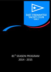 81st SEASON PROGRAM[removed] 81st Season Program 2014 – 2015 Patron