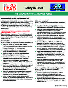 Policy Brief HIV - AIDS.indd