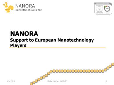 NANORA  Support to European Nanotechnology Players  Nov 2014