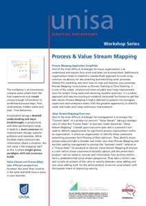 unisa STRATEGIC PARTNERSHIPS Workshop Series  Process & Value Stream Mapping