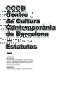 CCCB Centre de Cultura Contemporània de Barcelona —