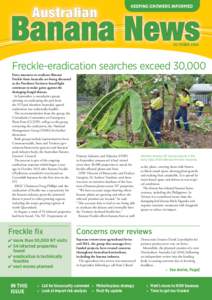 Banana News Australian KEEPING GROWERS INFORMED  OCTOBER 2014