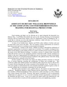 EMBASSY OF THE UNITED STATES OF AMERICA PUBLIC AFFAIRS SECTION TEL: [removed]FAX: [removed], [removed]E-MAIL: [removed] WEBSITE: http://dhaka.usembassy.gov