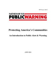 Partnership for Public Warning - Handbook