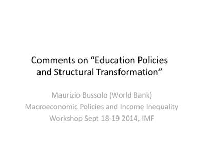 Microsoft PowerPoint - Comments on workshop inequality at the IMF.pptx
