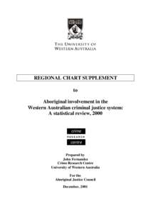 REGIONAL CHART SUPPLEMENT to Aboriginal involvement in the Western Australian criminal justice system: A statistical review, 2000