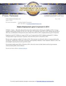 qcewpressrelease_4q14.indd