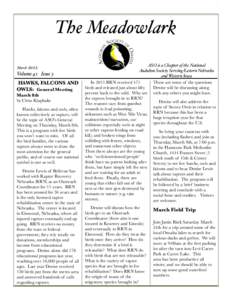 1  The Meadowlark March[removed]Volume 41 Issue 3