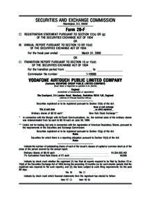 SECURITIES AND EXCHANGE COMMISSION Washington, D.CForm 20-F REGISTRATION STATEMENT PURSUANT TO SECTION 12(b) OR (g) OF THE SECURITIES EXCHANGE ACT OF 1934