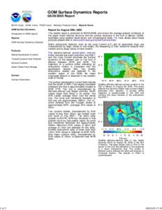 GOM Surface Dynamics Reports[removed]Report  1 of 3 http://phodnet/phod/altimetry/reports/gom/readreport.php?pReport=200...