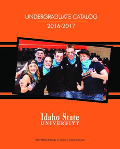 Idaho State University Undergraduate Catalog