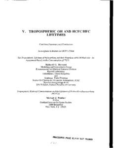 Smog / Greenhouse gases / Biological processes / Ozone / Hydroxyl radical / Chlorofluorocarbon / Stratosphere / Photodissociation / NOx / Chemistry / Environmental chemistry / Ozone depletion