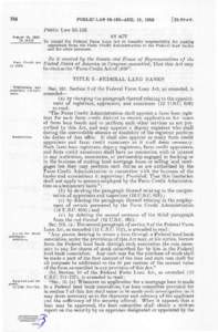 Federal Farm Loan Act / Internal Revenue Code / Title 12 of the United States Code / Federal Reserve System / Urban economics / Politics of the United States / 20th century in the United States / Riegle-Neal Interstate Banking and Branching Efficiency Act / United States / Farm Credit System / Rural community development / United States federal banking legislation