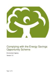 Complying with the Energy Savings Opportunity Scheme Environment Agency Version 1.0  Page 1 of 78