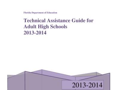 Adult High School Technical Assistance Paper