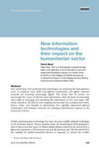 Collaborative mapping / Humanitarian aid / Ushahidi / Geography / Collective intelligence / OpenStreetMap / Haiti / Emergency management / Harvard Humanitarian Initiative / Cartography / Crowdsourcing / Web mapping