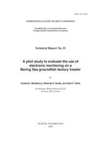 ISSN: [removed]INTERNATIONAL PACIFIC HALIBUT COMMISSION Established by a Convention Between Canada and the United States of America