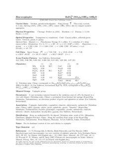 Matter / Copiapite / Siderotil / Melanterite / Gypsum / Sphalerite / Sulfate minerals / Chemistry / Crystallography