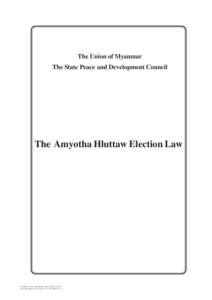 Amyotha Hluttaw Election Law DAPP[removed]pmd