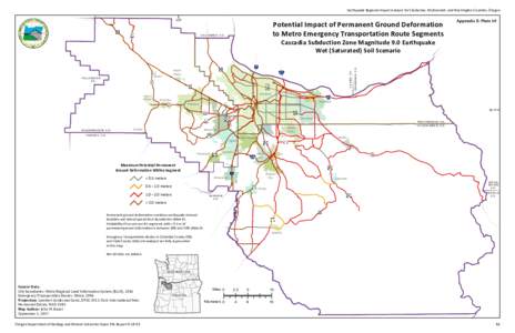 map plates from DOGAMI Open-File Report O-18-02, Earthquake Regional Impact Analysis for Clackamas, Multnomah, and Washington Counties, Oregon